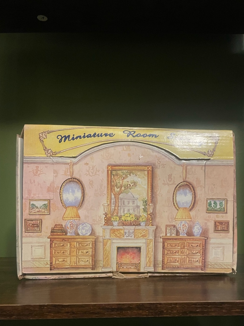Popular Imports 1990s PI6911 Queen Anne Room Miniature Room Setting Furniture